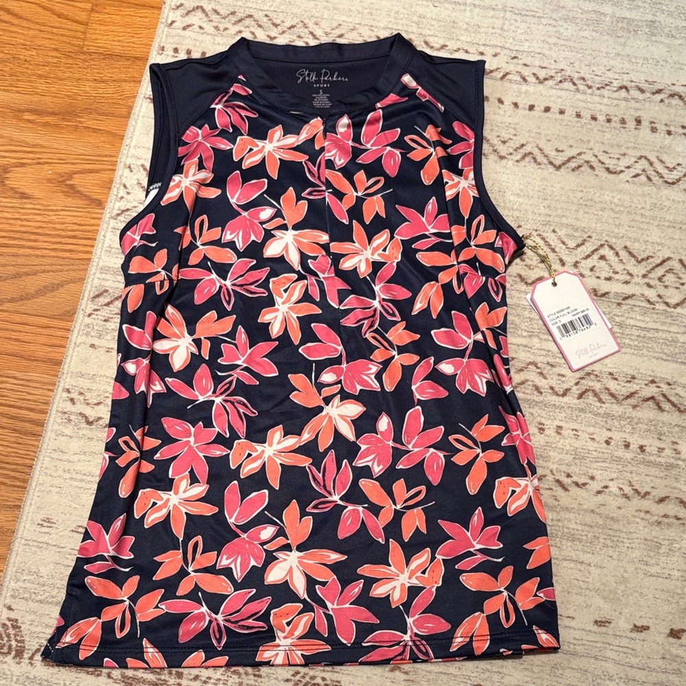 Brand New Stella Parker Women's Floral Sleeveless Top
